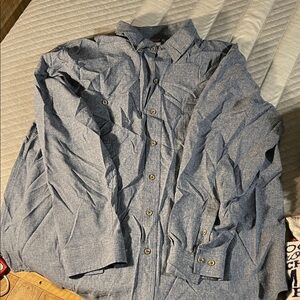 Stylish Blue Button-Down Shirt for Men